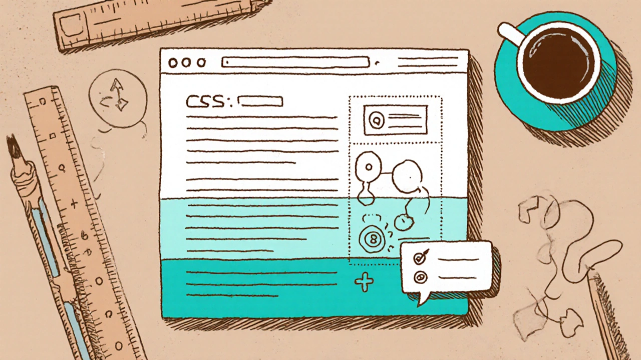 Эскиз концепции прогрессивного улучшения: базовый HTML, CSS и надписи о JavaScript‑фичах.