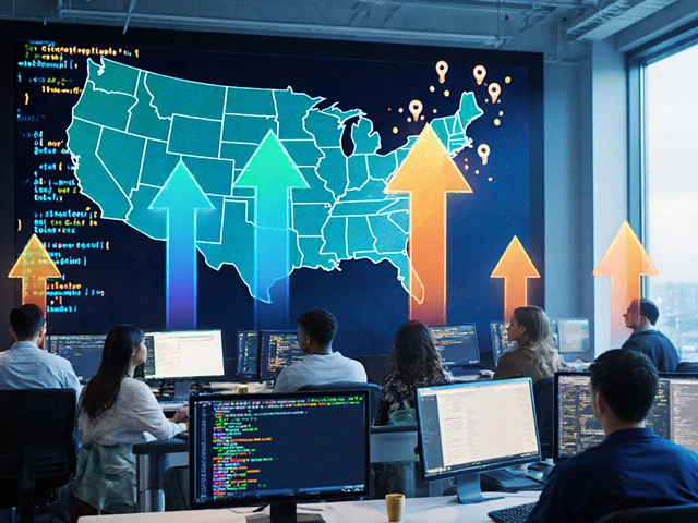 Какой язык программирования растёт быстрее всего в США в 2025году?