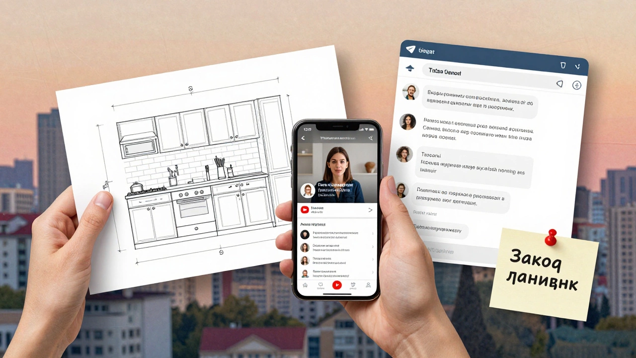 Путь самообучения AutoCAD: видео, чат, чертёж и успех — всё в одной сцене.