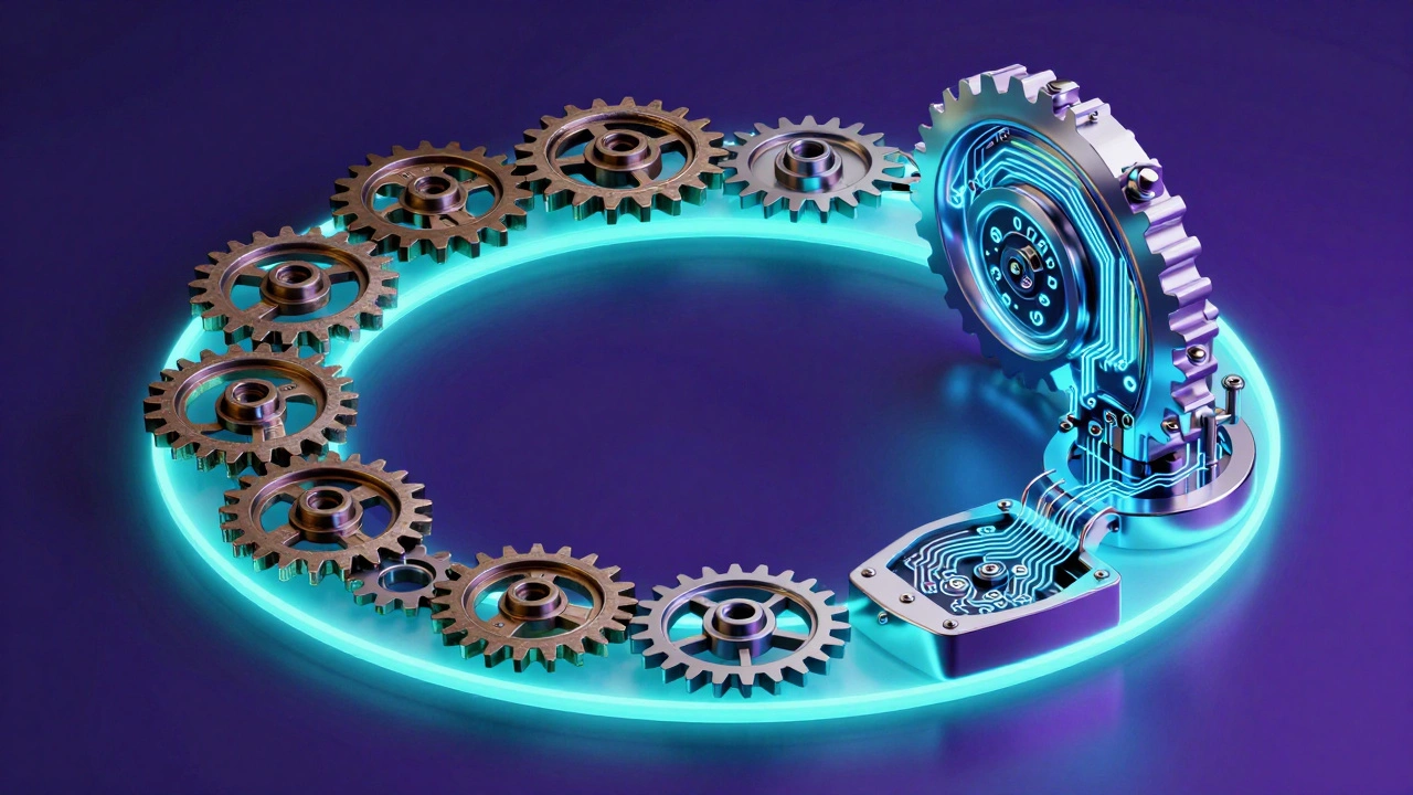 Рекурсивный процесс бутстраппинга: эволюция шестерен от железа к неону