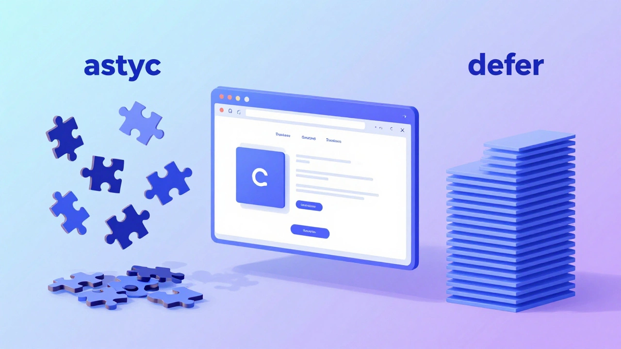 Визуализация атрибутов async и defer
